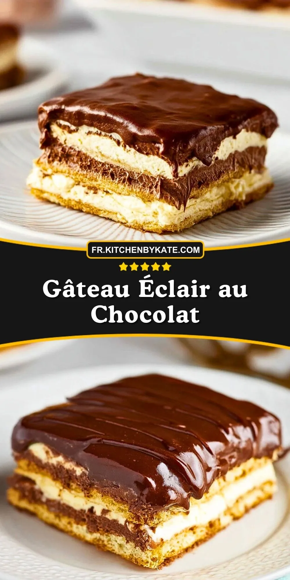 Gâteau Éclair au Chocolat (2)