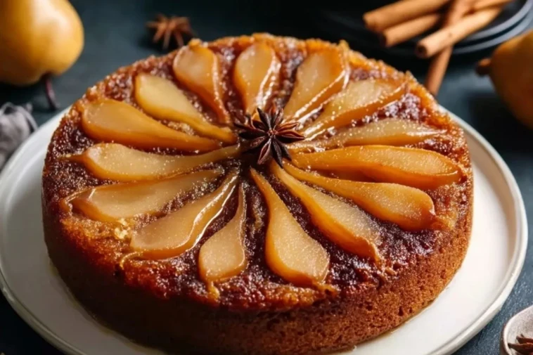 Gâteau Renversé Aux Poires Épicées