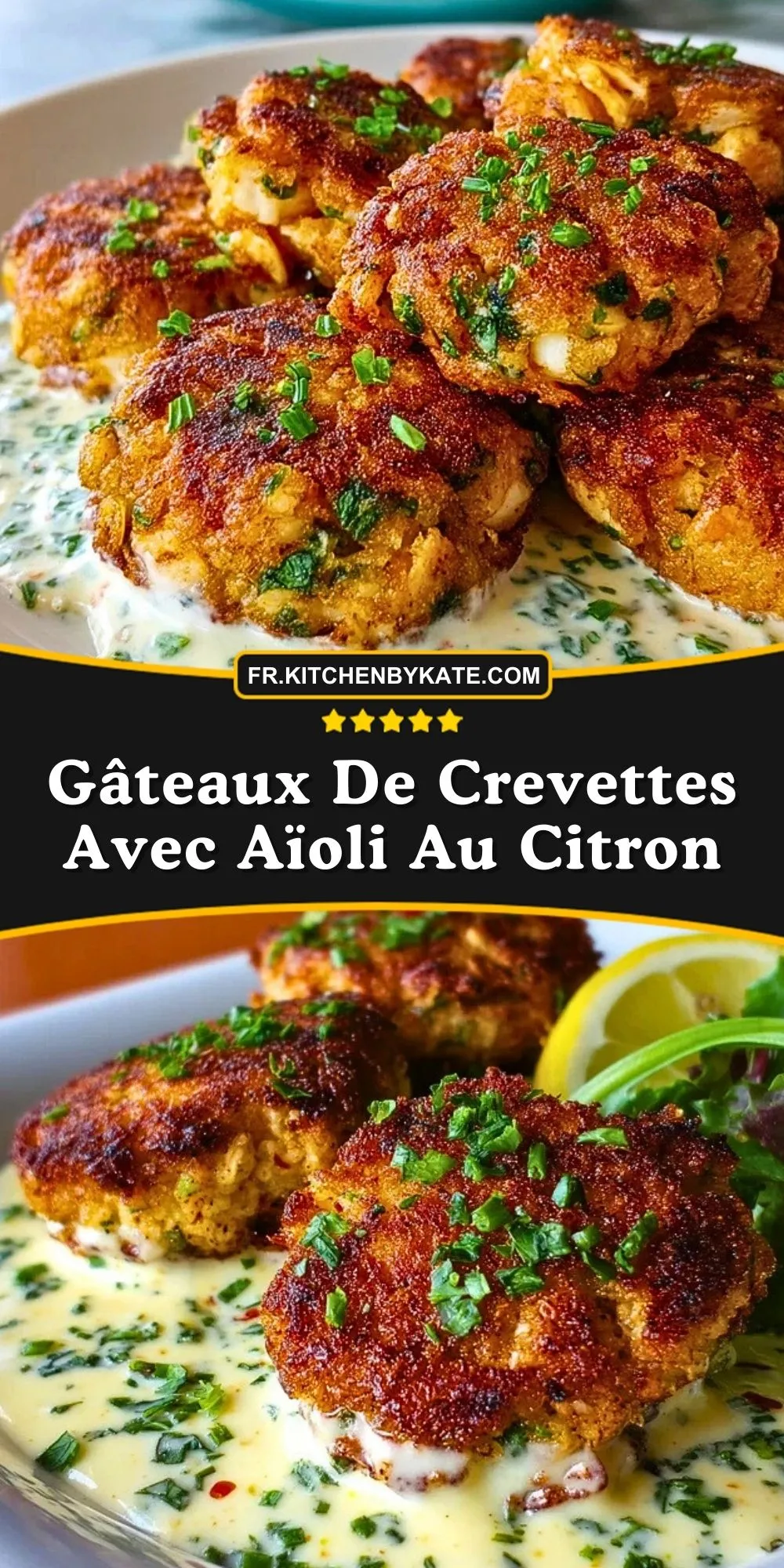 Gâteaux De Crevettes Avec Aïoli Au Citron (2)