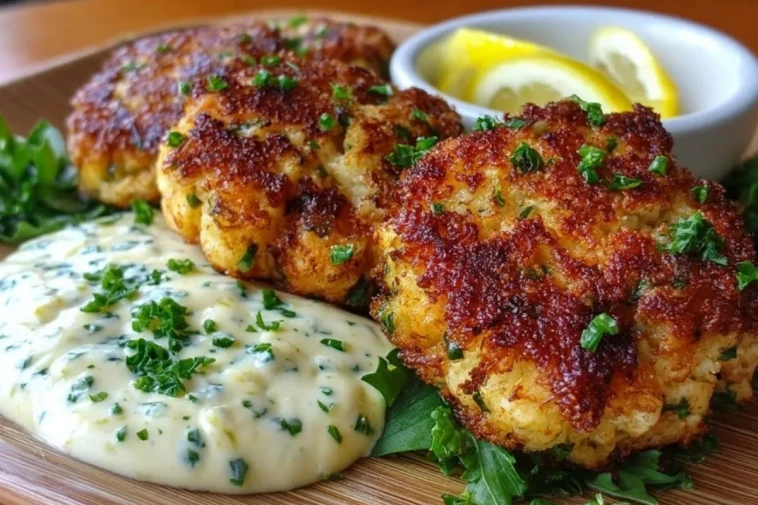 Gâteaux De Crevettes Avec Aïoli Au Citron