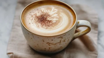 Latte Au Beurre Brun DÉrable Chaud