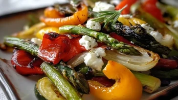 Légumes Rôtis Rapides Au Fromage De Chèvre