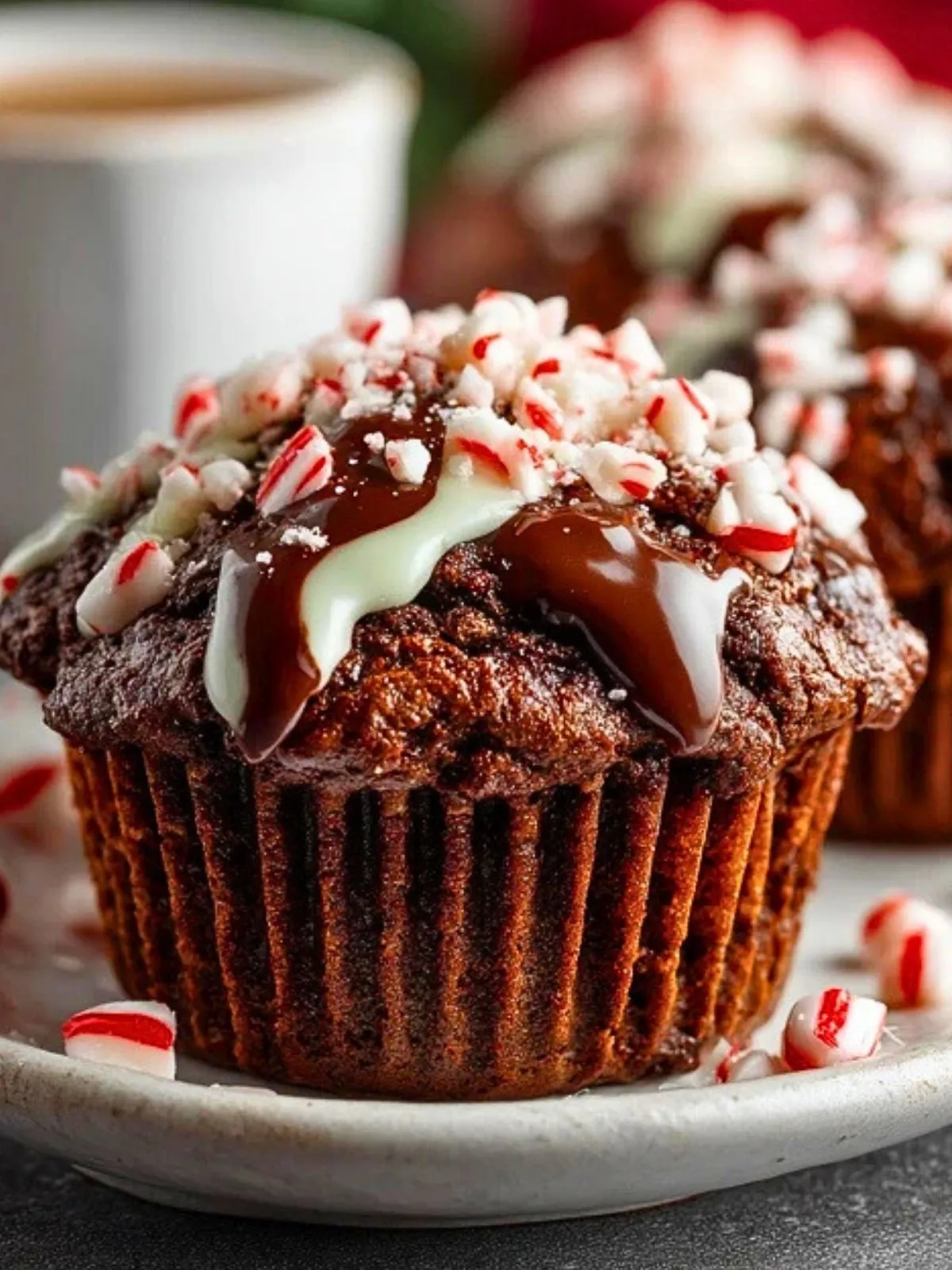 Muffins Au Chocolat Chaud À La Menthe Poivrée (1)