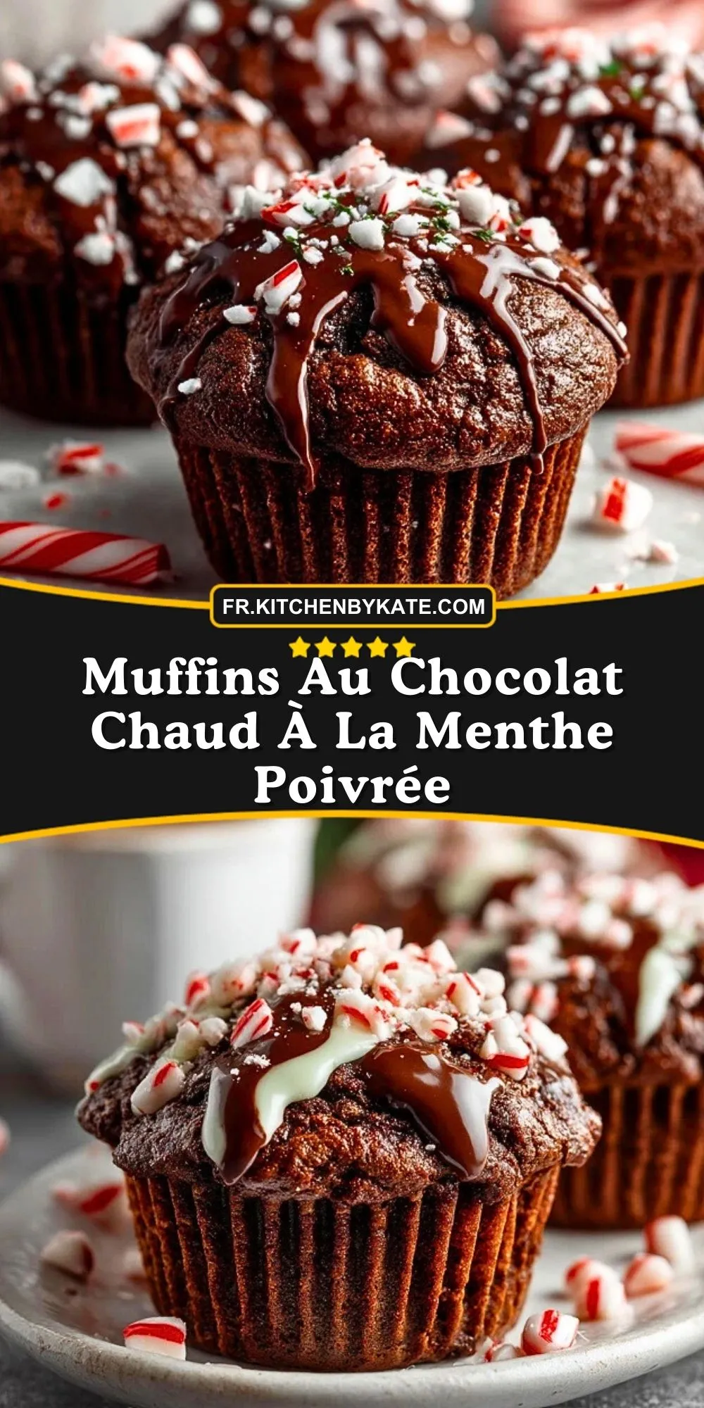 Muffins Au Chocolat Chaud À La Menthe Poivrée (2)