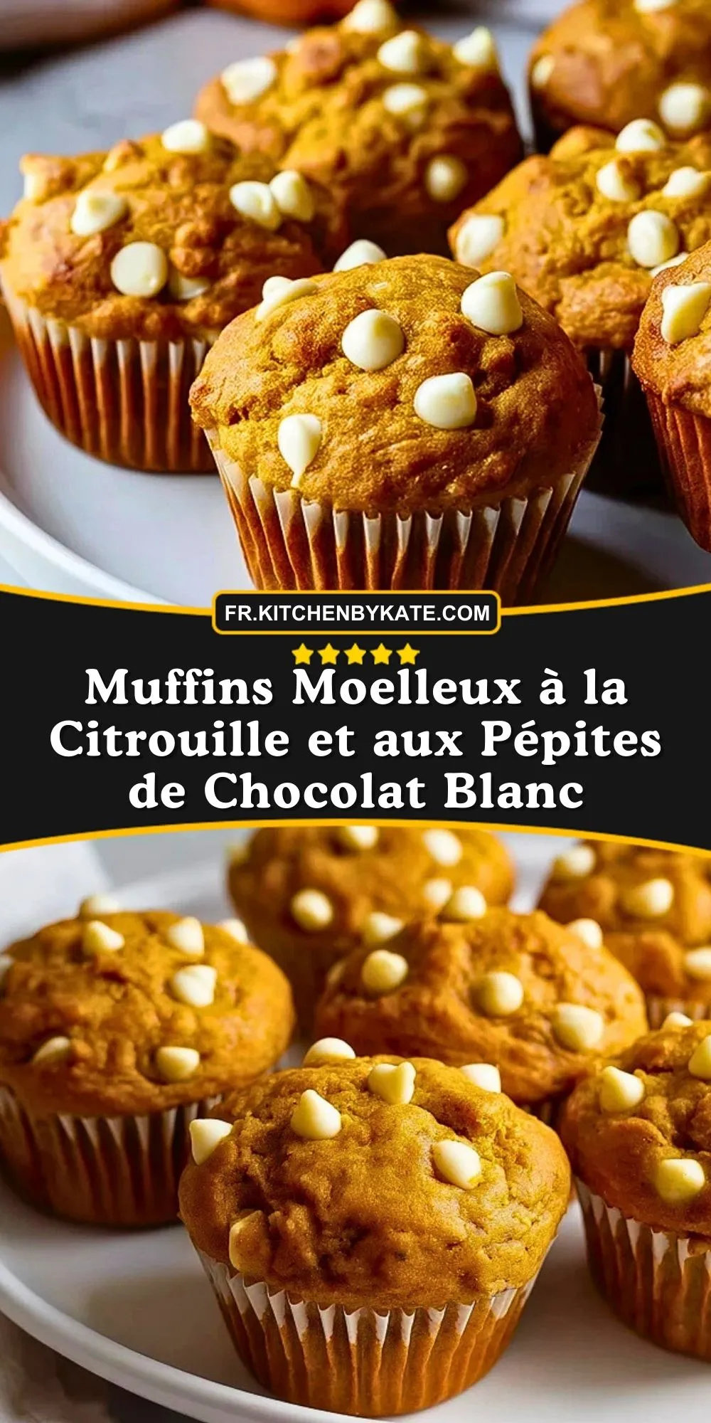 Muffins Moelleux à la Citrouille et aux Pépites de Chocolat Blanc (2)