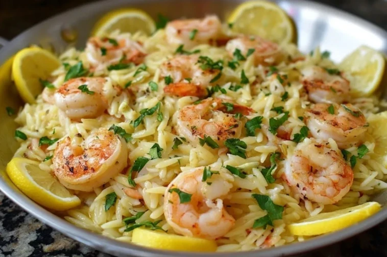 Orzo Aux Crevettes Citronnées