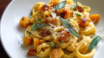 Pâtes au Butternut Sautées au Beurre Noisette et Sauge