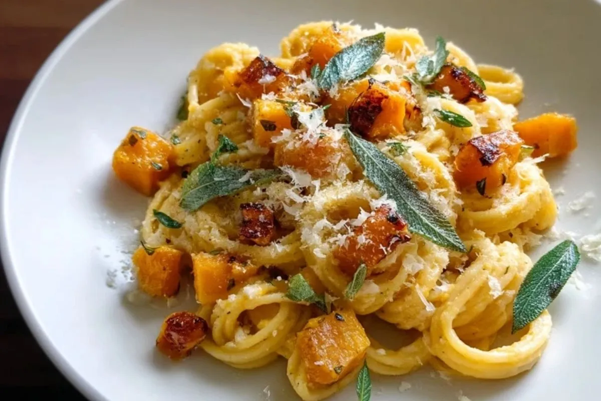 Pâtes au Butternut Sautées au Beurre Noisette et Sauge