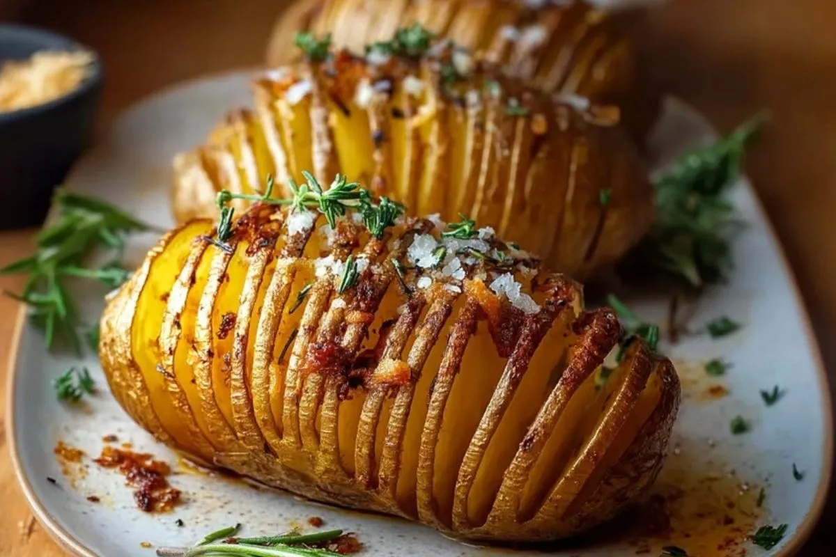 Pommes De Terre Hasselback