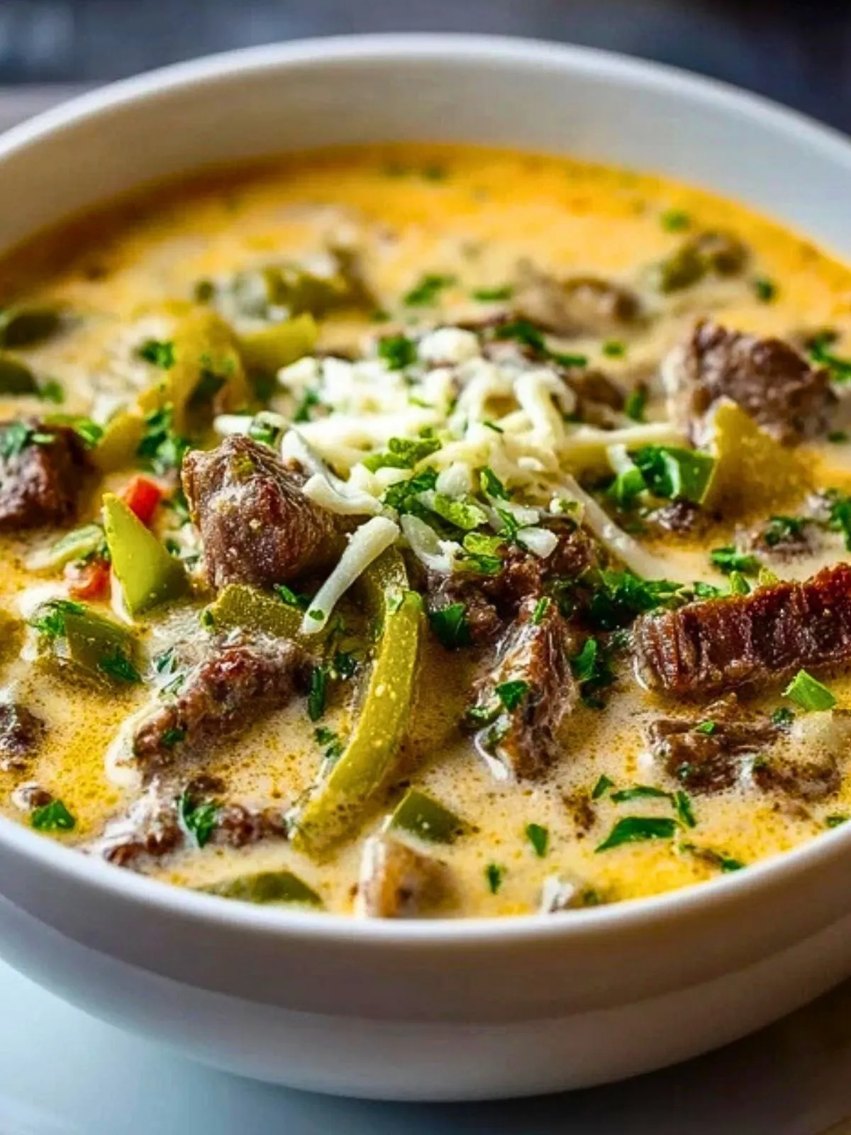 Soupe Crémeuse Au Steak Philly (1)