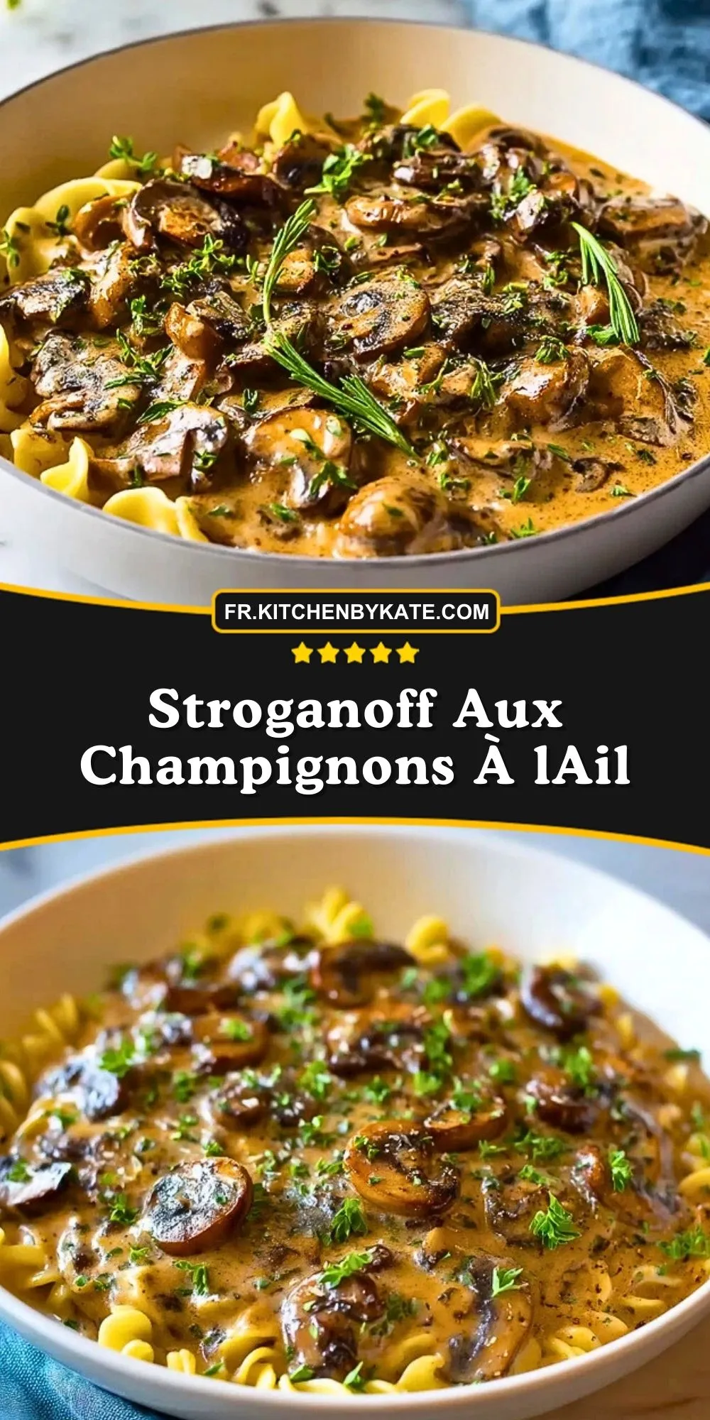 Stroganoff Aux Champignons À lAil (2)