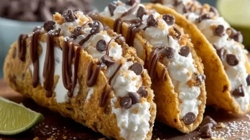 Tacos Sucrés Au Cheesecake Et Pâte À Cookies