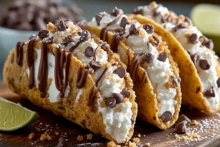 Tacos Sucrés Au Cheesecake Et Pâte À Cookies