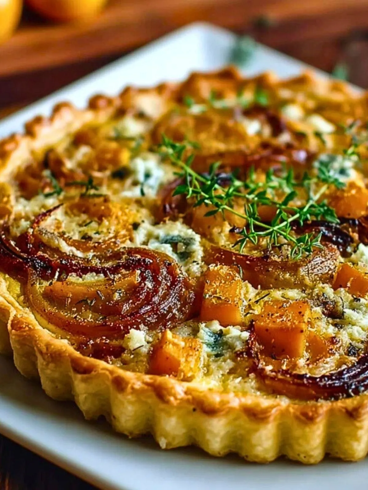 Tarte Au Butternut Caramélisé Et Oignons (1)