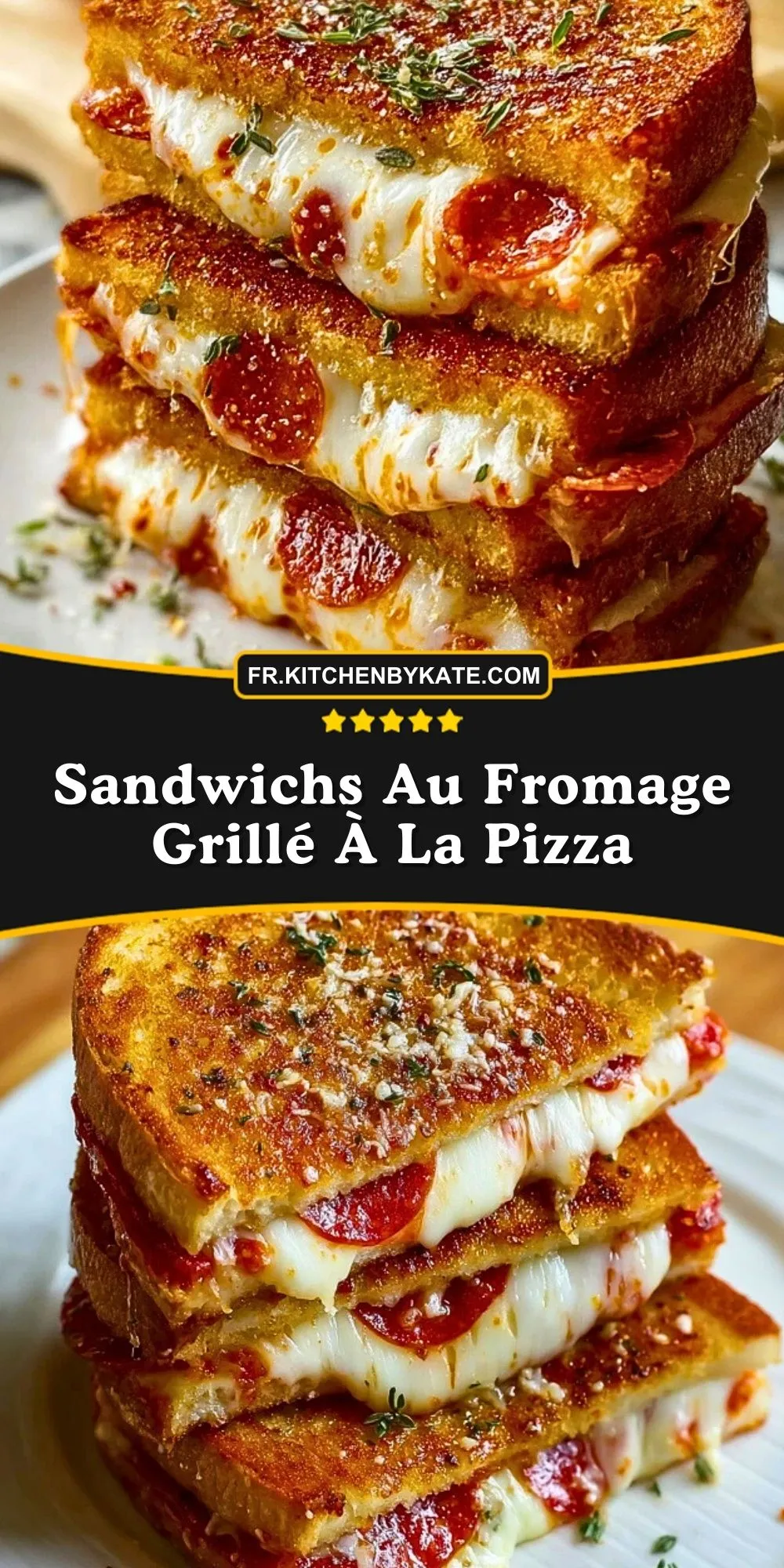 Sandwichs Au Fromage Grillé À La Pizza (2)