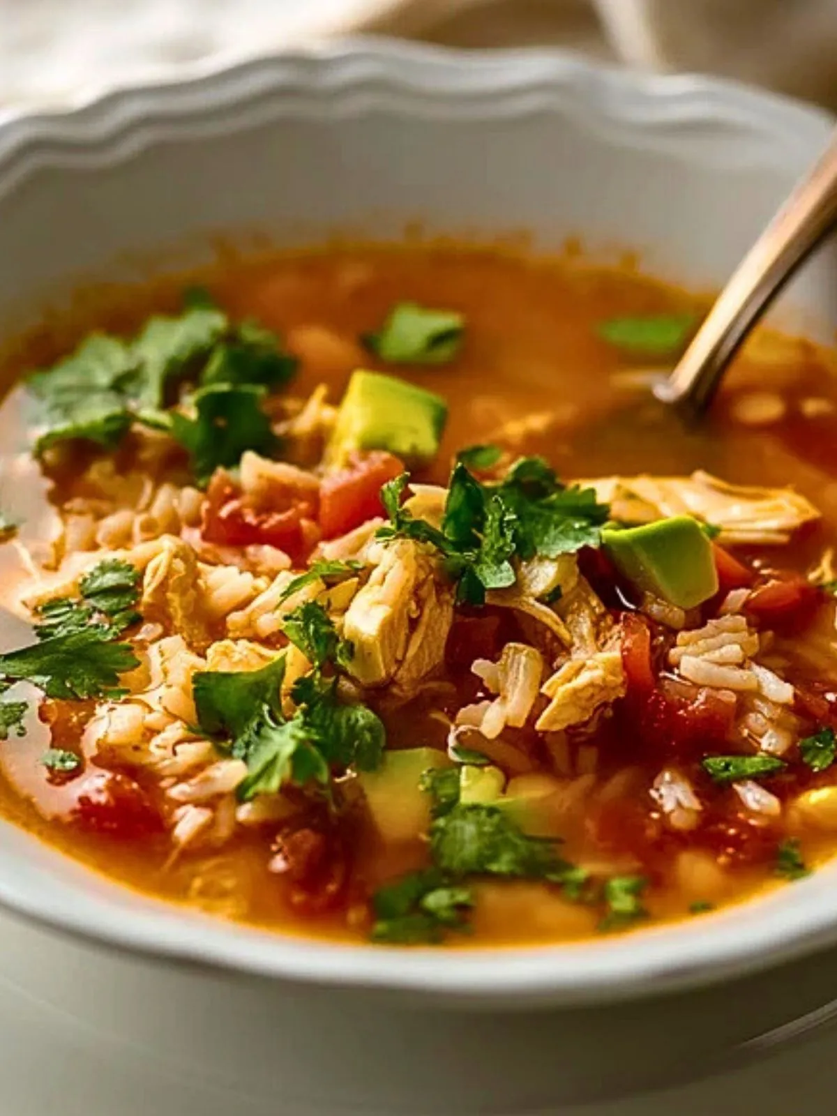 Soupe Mexicaine au Poulet et Riz (1)