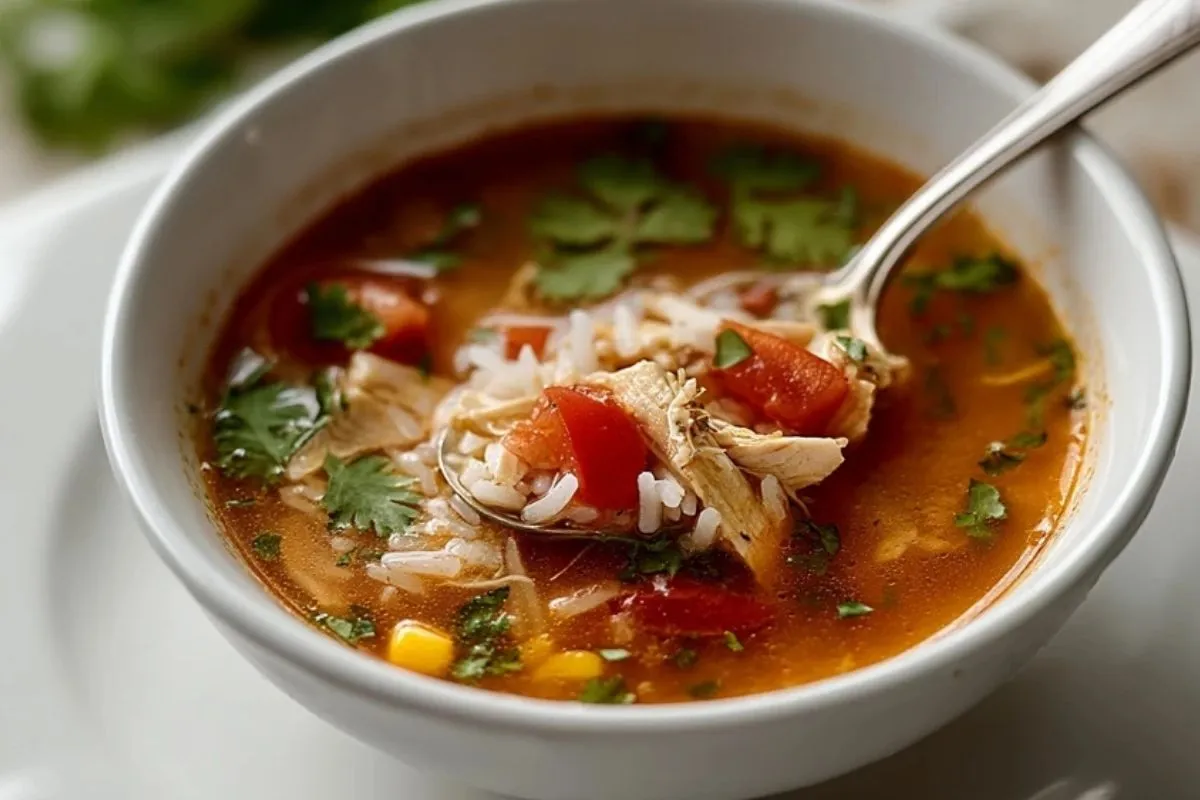 Soupe Mexicaine au Poulet et Riz