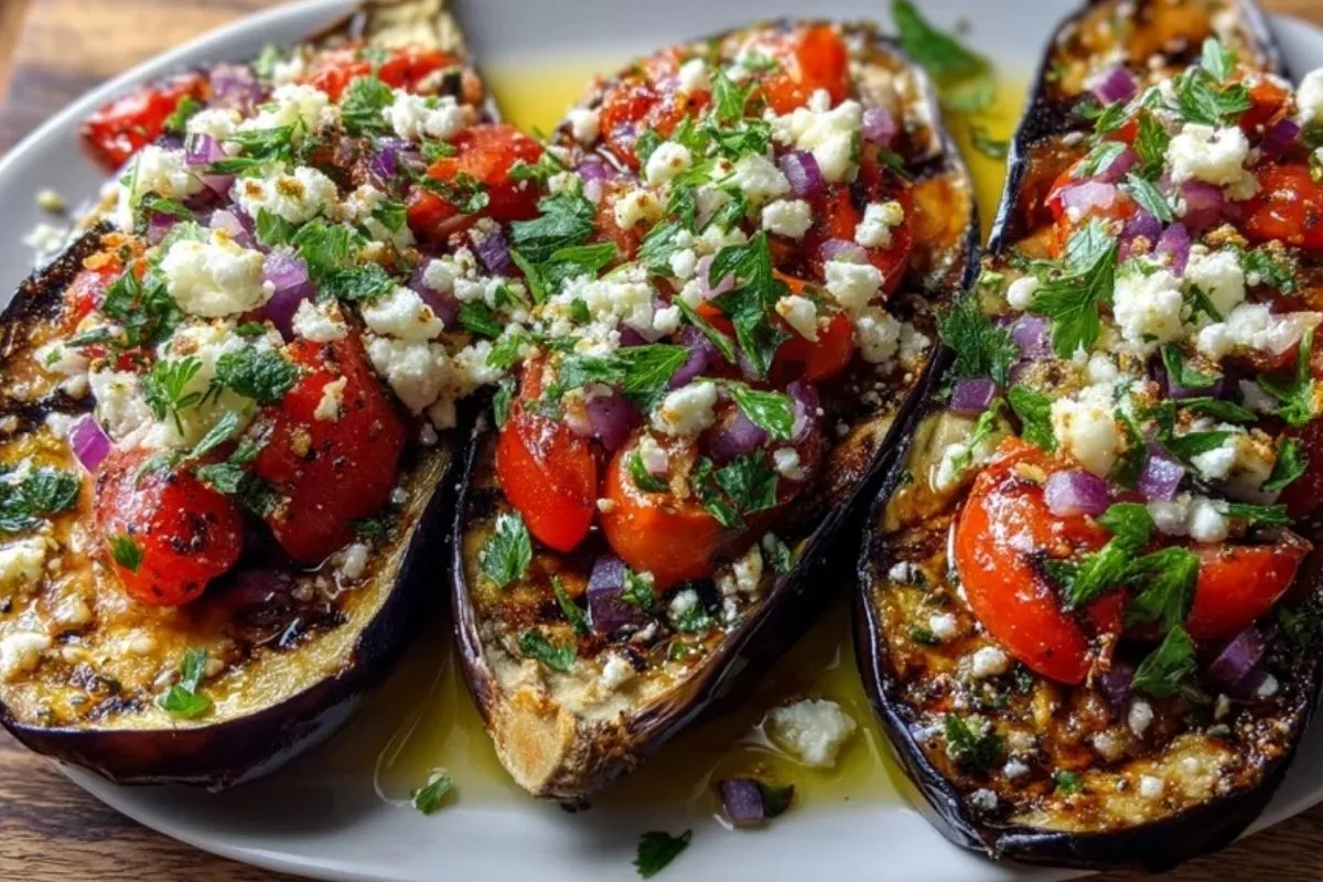 Aubergines Rôties à la Grecque