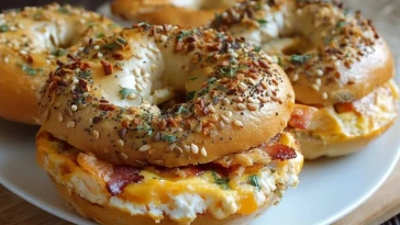 Bagels Farcis à la Quiche