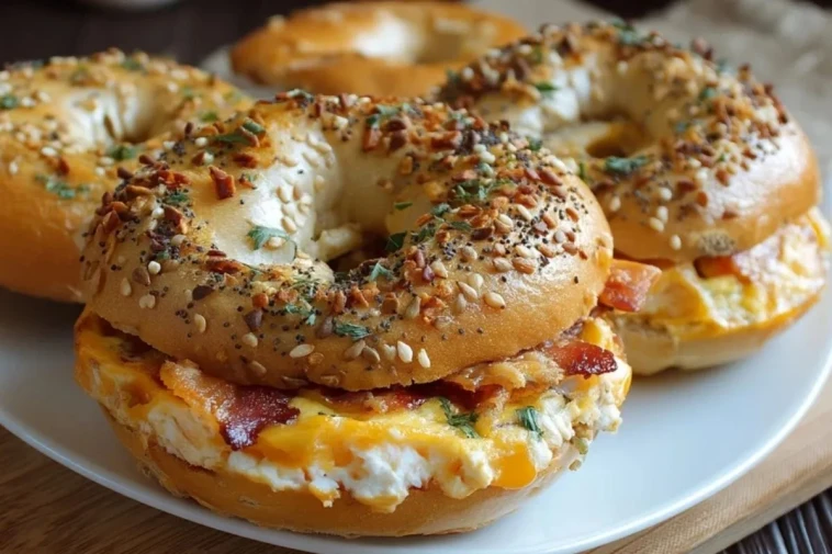 Bagels Farcis à la Quiche
