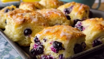 Biscuits Au Citron Et Aux Myrtilles