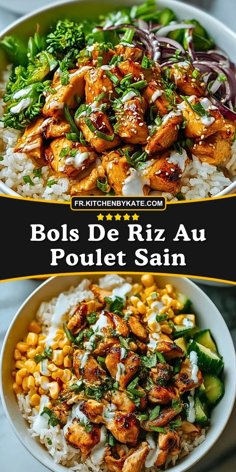 Bols De Riz Au Poulet Sain (2)
