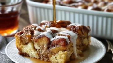 Casserole De Pain Perdu Aux Rouleaux De Cannelle
