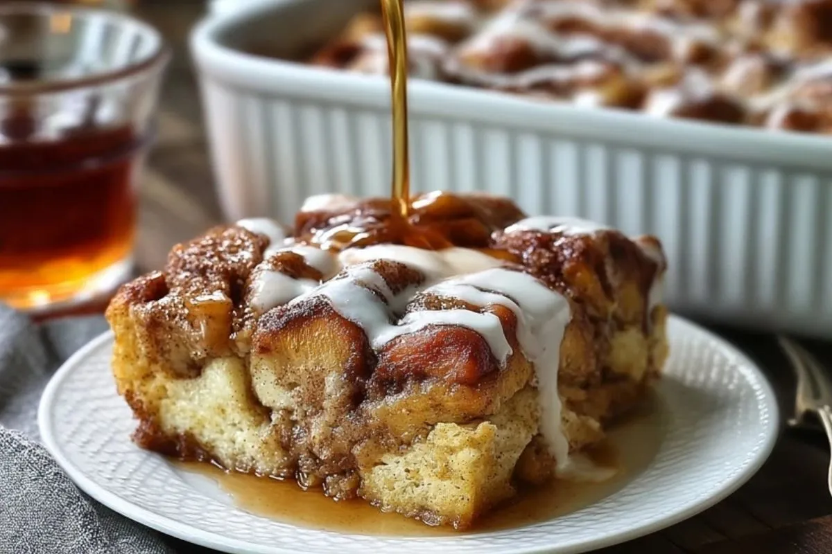 Casserole De Pain Perdu Aux Rouleaux De Cannelle