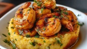 Crevettes À LAil Avec Mofongo