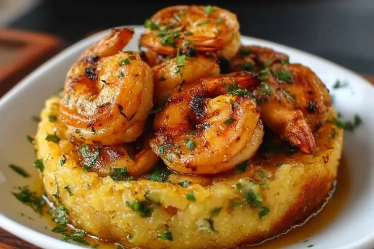 Crevettes À LAil Avec Mofongo