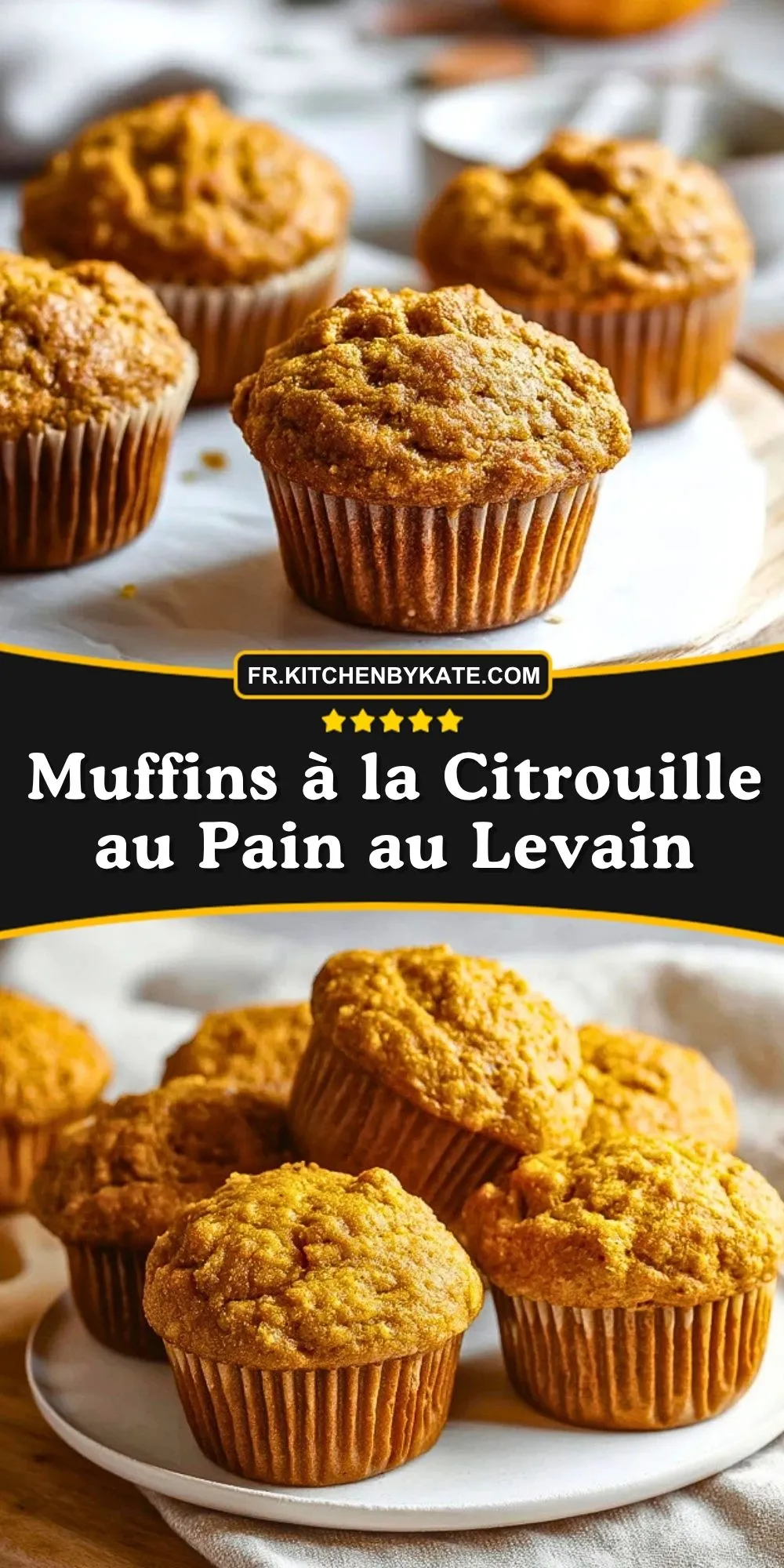 Muffins à la Citrouille au Pain au Levain (2)