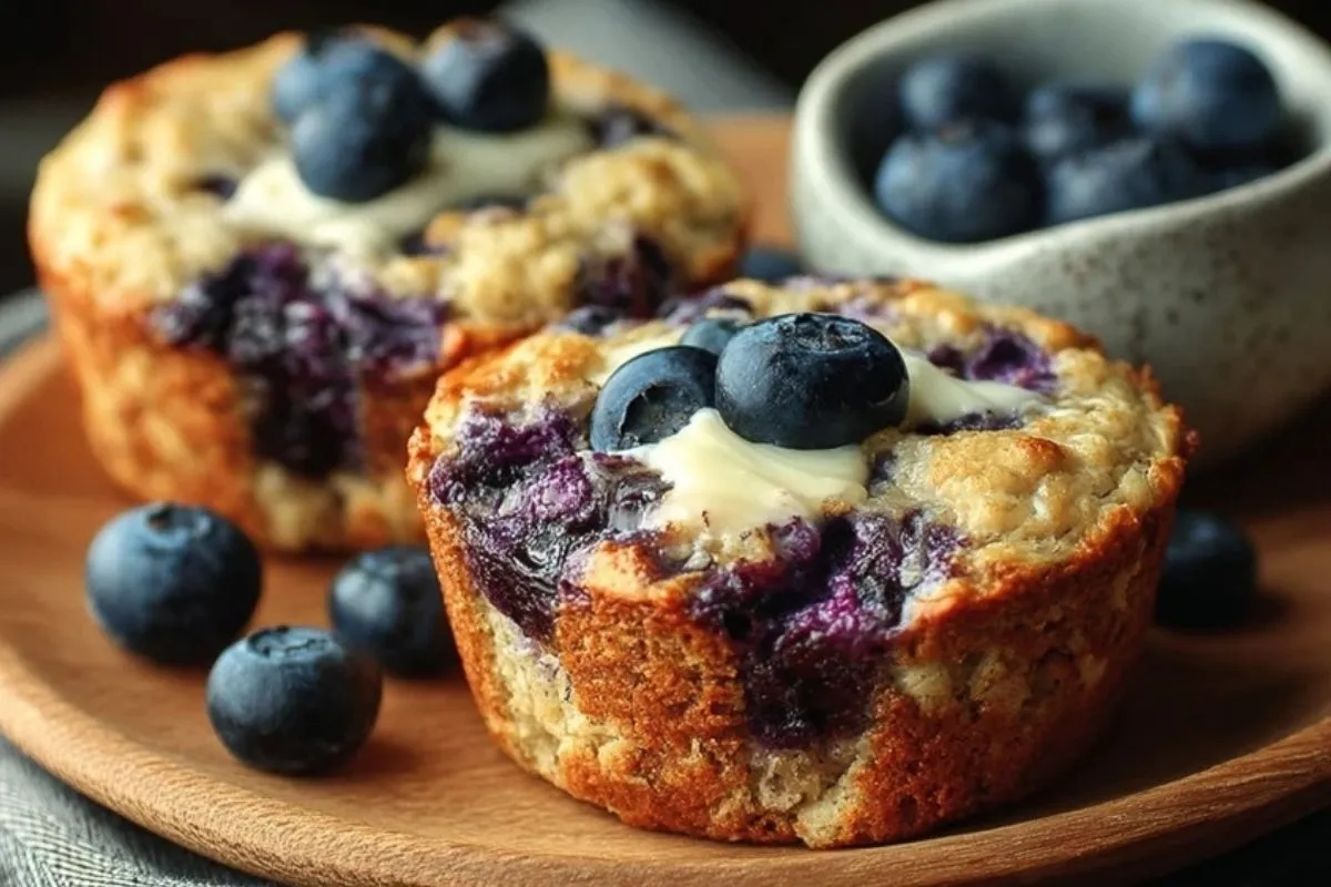 Muffins Aux Myrtilles Et Fromage Cottage Riche En Protéines