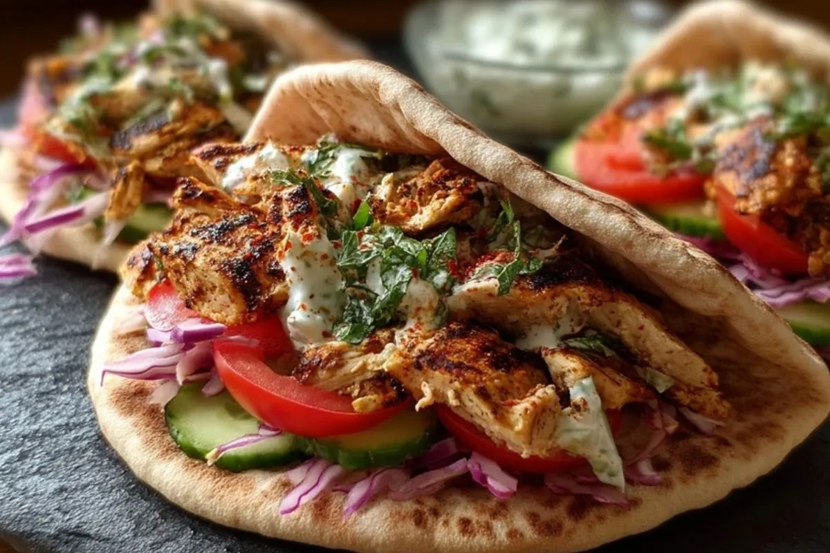 Pitas De Poulet Savoureuses