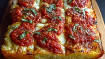 Pizza Sicilienne à la New Yorkaise