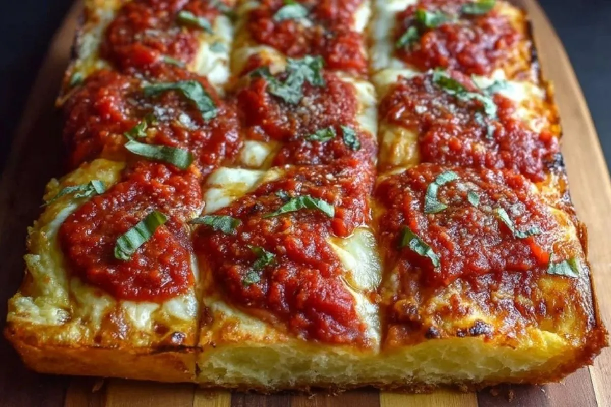 Pizza Sicilienne à la New Yorkaise