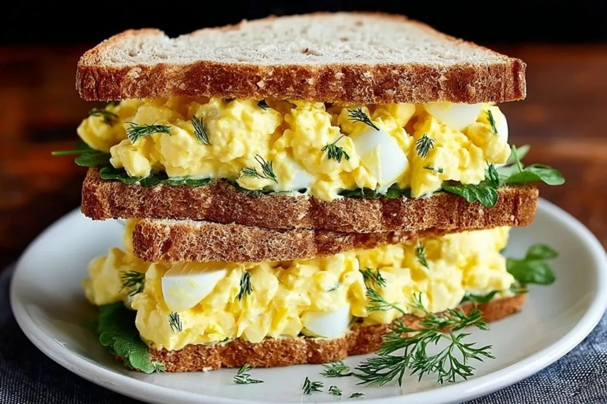 Sandwich Aux Oeufs Rapide De 10 Minutes