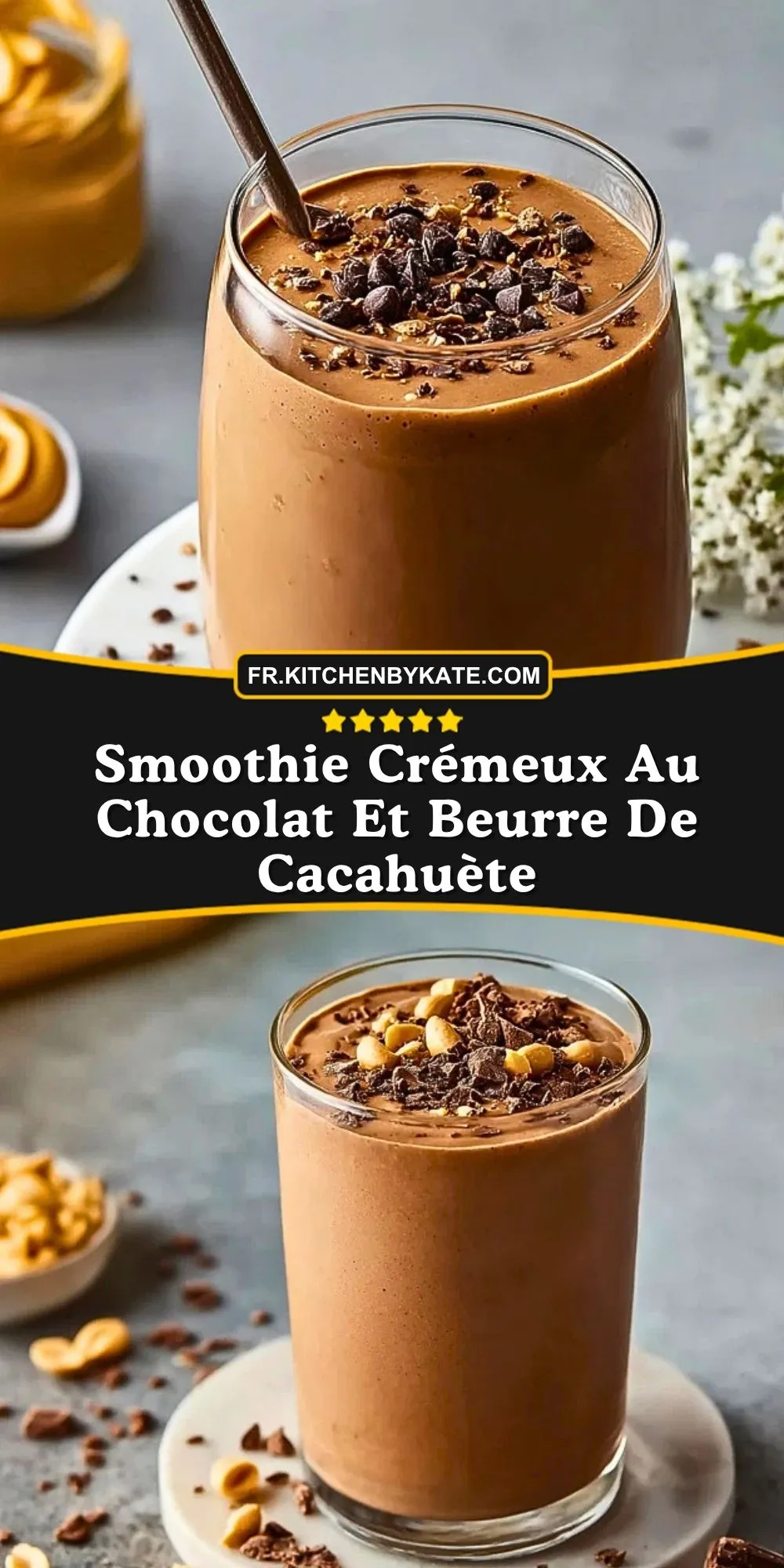 Smoothie Crémeux Au Chocolat Et Beurre De Cacahuète (3)