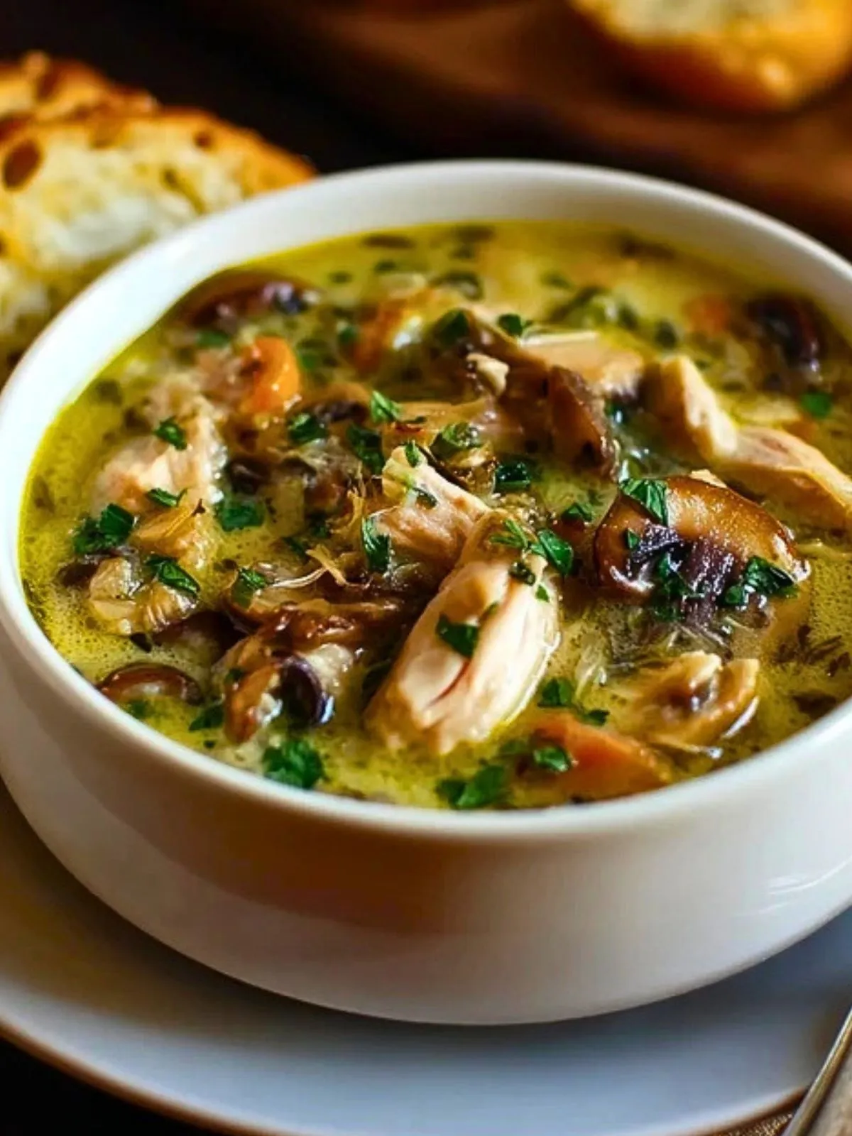 Soupe De Poulet Rôti Aux Champignons (1)