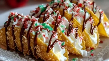 Tacos De Cheesecake De Noël