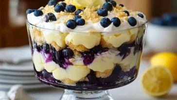 Trifle Au Citron Et Aux Myrtilles