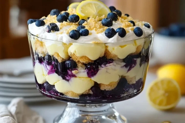 Trifle Au Citron Et Aux Myrtilles