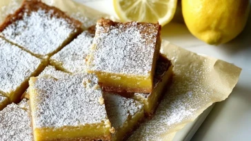 Barres Au Citron Fraîches Et Légères