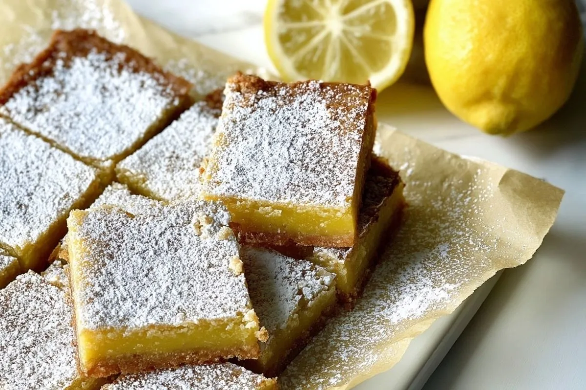 Barres Au Citron Fraîches Et Légères