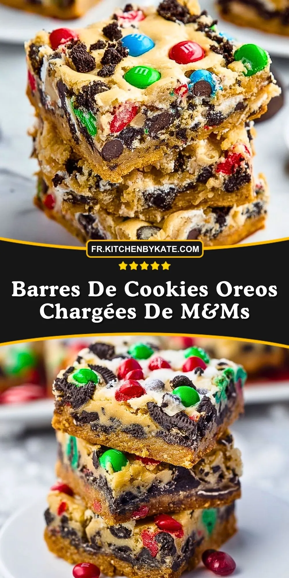 Barres De Cookies Oreos Chargées De M&Ms (2)