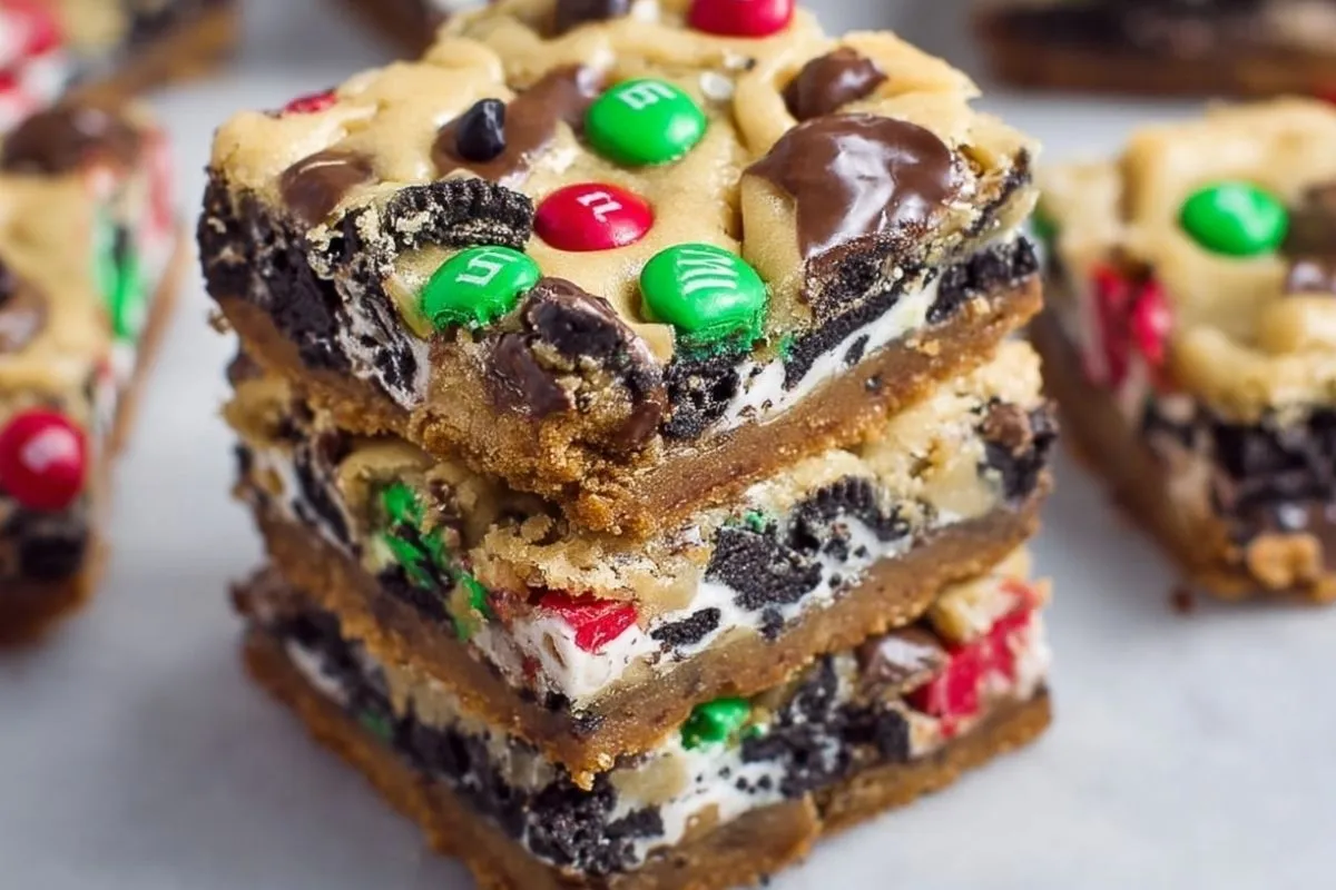 Barres De Cookies Oreos Chargées De M&Ms