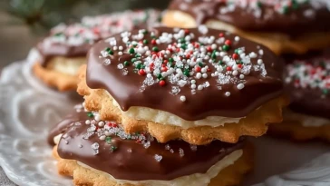 Biscuits de Noël au Chocolat et Menthe