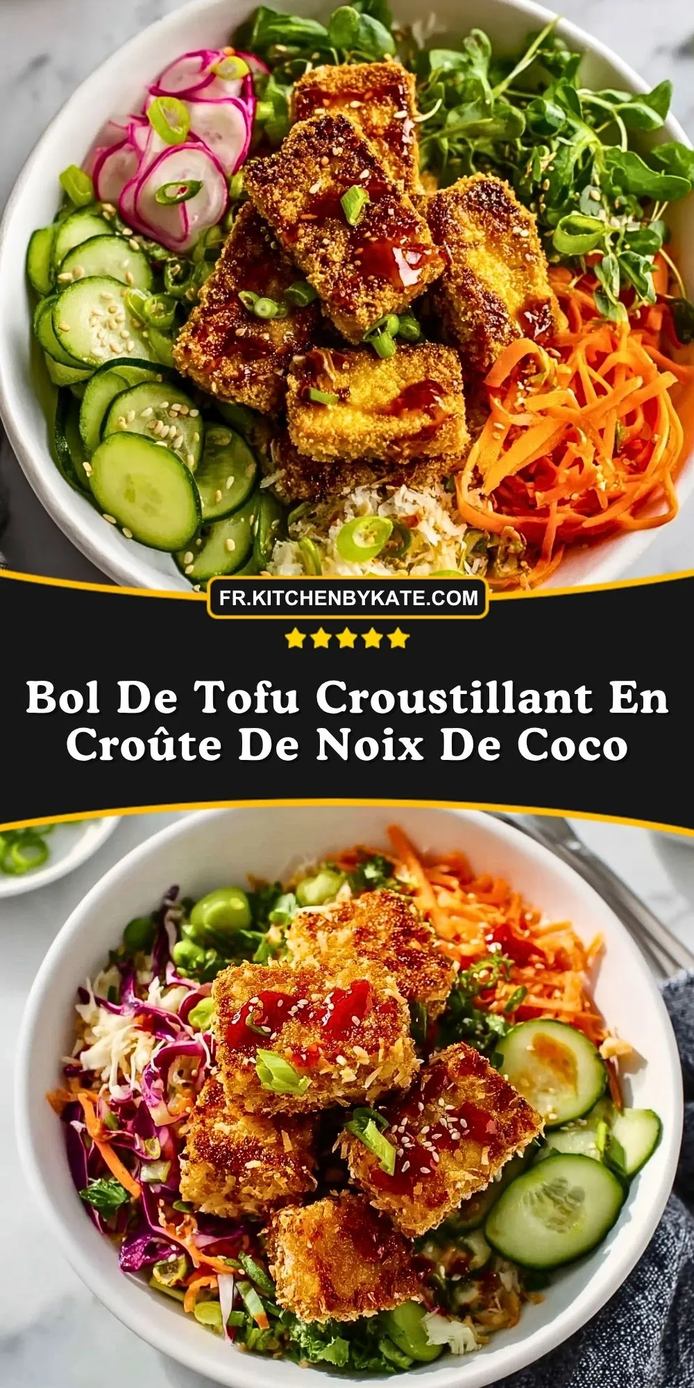 Bol De Tofu Croustillant En Croûte De Noix De Coco (2)