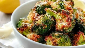 Brocoli Rôti Au Parmesan Croquant