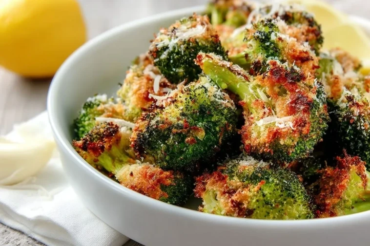 Brocoli Rôti Au Parmesan Croquant