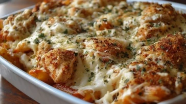 Casserole De Poulet Parmesan Au Four